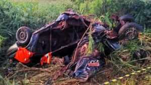 Um morre e quatro ficam feridos em acidente na PR-497 no Paraná