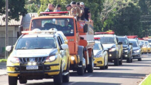 Emoção, dor e tristeza tomam conta de cortejo do Policial Militar morto com um tiro na cabeça