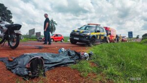 Piloto morre e garupa fica gravemente ferido durante acidente na BR-369