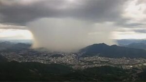 Microexplosão? Tempestade atinge Jaraguá do Sul, assusta moradores e deixa estragos