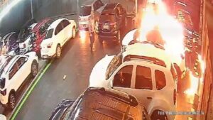 Incêndio em loja de carros em Joinville causa prejuízo milionário (Vídeo)