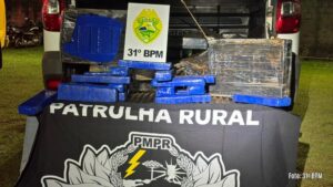 Patrulha Rural da 3ª Cia apreende drogas e recupera veículo alerta de furto no Paraná