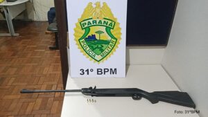 PM prende idoso de 83 anos por disparos de arma de fogo contra vizinho em Nova Aurora, no PR