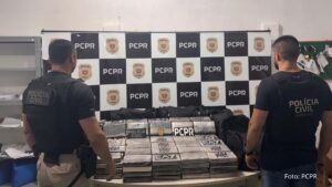 PCPR prende casal com 169 kg de cocaína em desdobramento da maior apreensão do ano