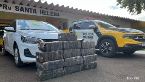 PRE prende homem transportando 200 kg de maconha em Diamante do Oeste, no PR